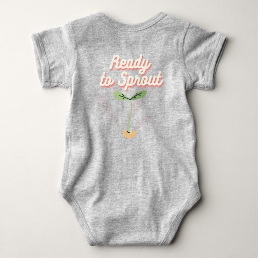 Lil Bean Baby-shirt Romper (Achterkant)