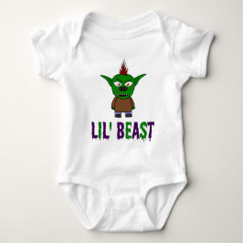 Lil' Beast Goblin Paars en Green Driving Font T Romper