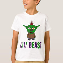 Lil' Beast Goblin Paars en Green Driving Font T