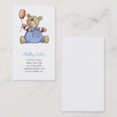 Lil' Beren ・ Baby Boy ballon Visitekaartje (Voorkant / Achterkant)