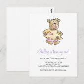 Lil' Beren · Baby Girl Yellow Dress Briefkaart (Voorkant / Achterkant)