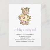 Lil' Beren · Baby Girl Yellow Dress Briefkaart (Voorkant)