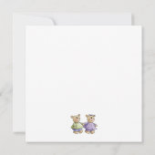 Lil' Beren ・ Baby Twins Green & Paars Kaart (Achterkant)