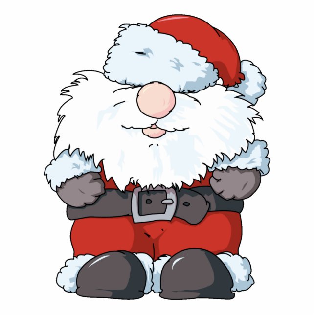 Lil' Big Beard Santa Ornament Fotobeeldje Ornament (Voorkant)