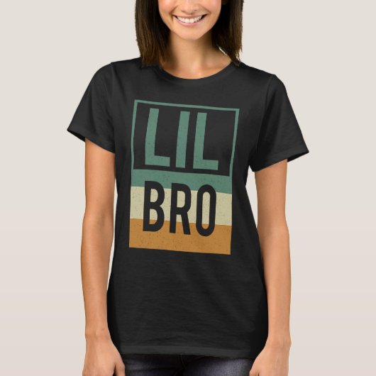 Lil Big Bro Jongere Broer T-shirt (Voorkant)