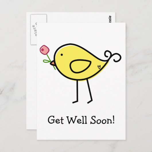 Lil' Birdie Briefkaart (Voorkant / Achterkant)