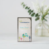 Lil Birdie Graphic Design Visitekaartjes (Staand voorkant)