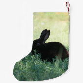 Lil Black Bunny Double Sided Kleine Kerstsok (Achterkant)