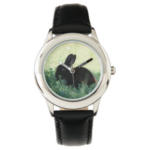 Lil Black Bunny Horloge