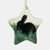 Lil Black Bunny Keramisch Ornament (Rechts)