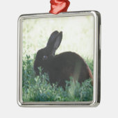 Lil Black Bunny Metalen Ornament (Links)