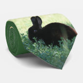 Lil Black Bunny Stropdas (Opgerold)