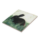 Lil Black Bunny Tegeltje (Zijkant)