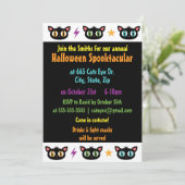 Lil Black Katten Kaart (Staand voorkant)