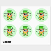 Lil Blarney Kiss Me Ik Ben Iers Ronde Sticker (Vel)