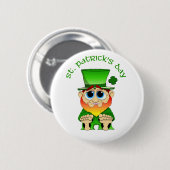 Lil Blarney St Patricks Day Ronde Button 5,7 Cm (Voorkant /achterkant)