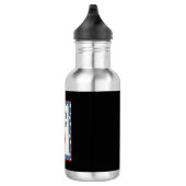 Lil Blue Cutie zegt "Vrolijk Kerstfeest" Waterfles (Rechts)