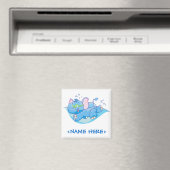 Lil Blue Elephant Swimming Magneet (Insitu (Vaatwasser))