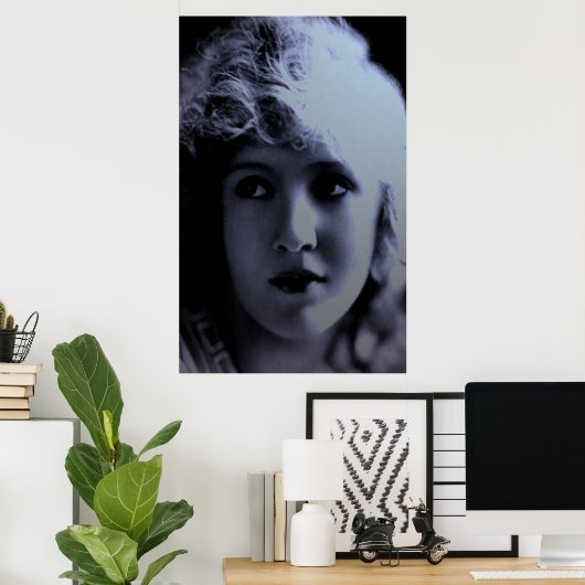 Lil' Blue Poster (Thuiskantoor)