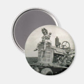 Lil' Boerderij meisje magneet (Voorkant / Achterkant)