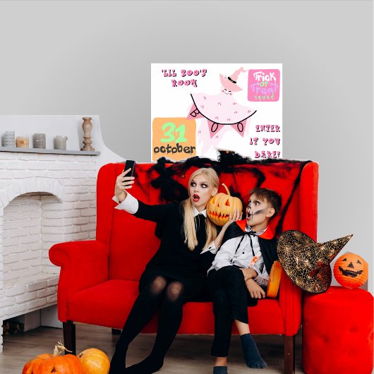 Lil Boo' Ghost Kinder Kamer Pastel Halloween Decor Poster