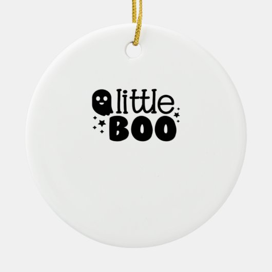 Lil Boo Halloween 2025 Keramisch Ornament (Voorkant)