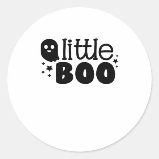 Lil Boo Halloween 2025 Ronde Sticker (Voorkant)