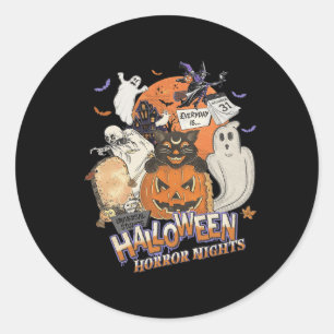 Lil Boo Halloween Horror Night Elke is 3 oktober Ronde Sticker