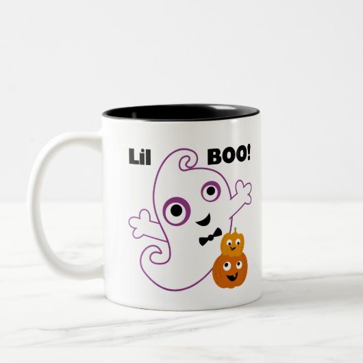 Lil BOO Halloween Tweekleurige Koffiemok (Links)