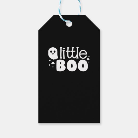 Lil Boo Halloween Vintage Stijl Cadeaulabel (Voorkant)