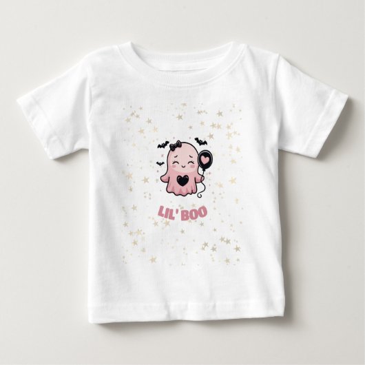 LIL' BOO Roze Spelonk T-Shirt Met Ballon (Voorkant)