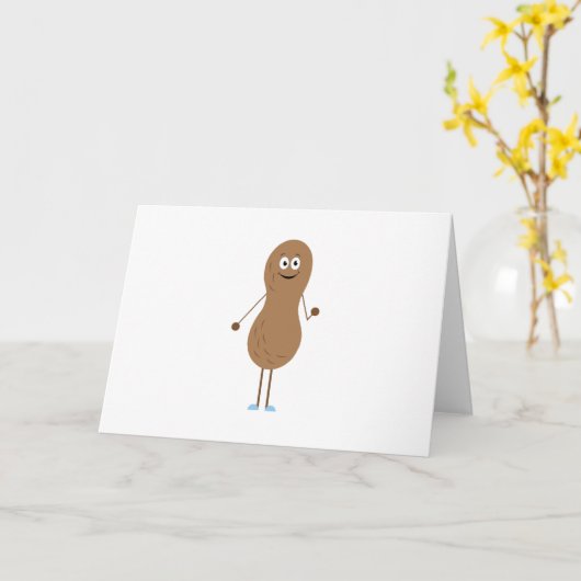 Lil Boy Peanut Kaart (Gele Bloem)