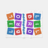Lil Bro aangepaste naam fleece blanket Deken (Voorkant (Horizontaal))