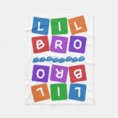 Lil Bro aangepaste naam fleece blanket Deken (Voorkant)