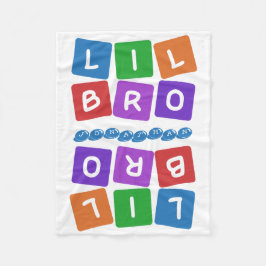 Lil Bro aangepaste naam fleece blanket Deken