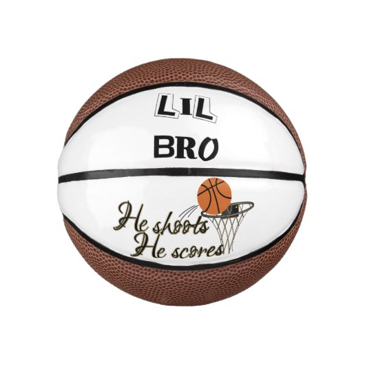 Lil Bro - Custom Mini Basketball Basketbal (Voorkant)