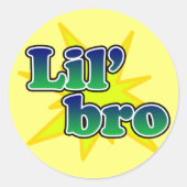 Lil Bro Ronde Sticker (Voorkant)