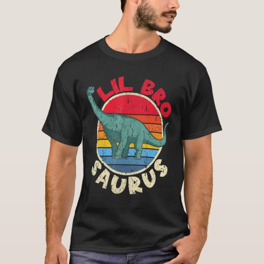 Lil Bro Saurus i Brachiosaurus Diplodocus I Family T-shirt (Voorkant)