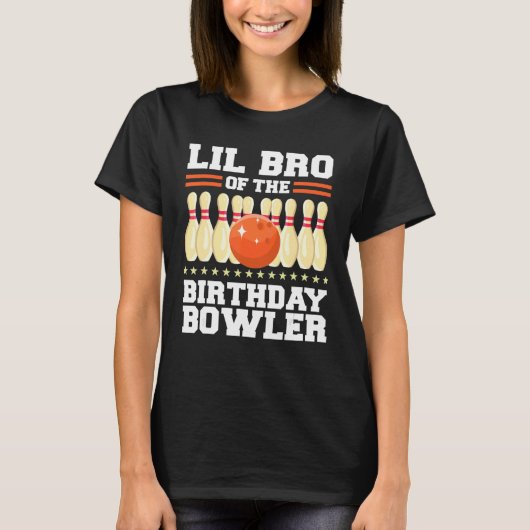 Lil Bro van de feestdag Bowler-feest T-shirt (Voorkant)