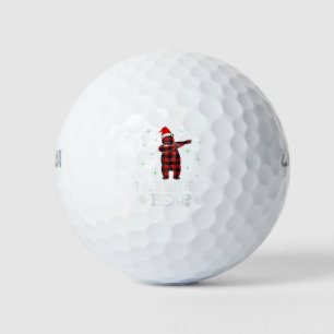Lil Brother Beer Red Pset Family Matching Christm Golfballen