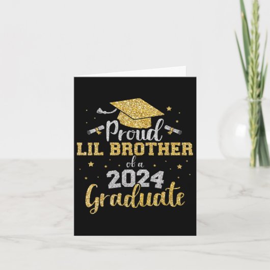 Lil Brother CL van 2024 Afstuderen senior Afstuder Kaart (Voorkant)