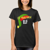 Lil Brother Elf Matching Familie Groep Kerst Pa T-shirt (Voorkant)