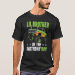 Lil Brother van Birthday Boy Monster Truck Family  T-shirt<br><div class="desc">Lil Brother van Birthday Boy Monster Truck Family Matching</div>