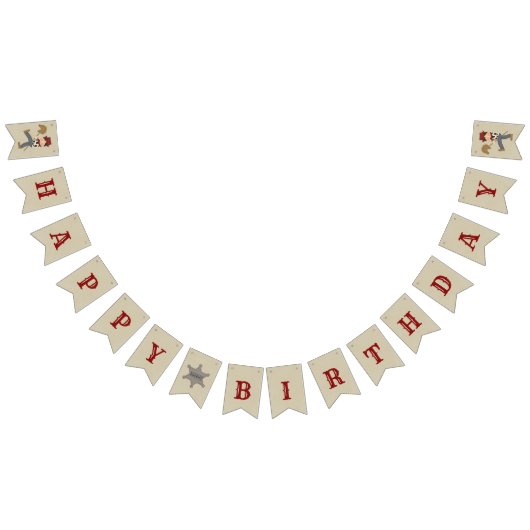 Lil' Buckaroo (blonde haar) Vlaggetjes (Alle)