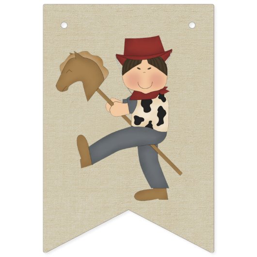 Lil' Buckaroo (blonde haar) Vlaggetjes (Eerste vlag)