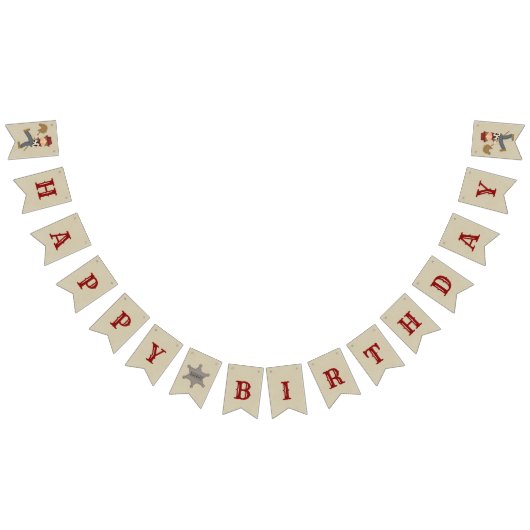 Lil' Buckaroo (bruin haar) Vlaggetjes (Alle)