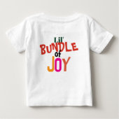 Lil' Bundle of Joy Baby T-shirt (Achterkant)