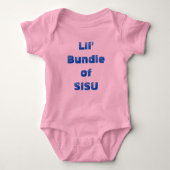 Lil' Bundle of SISU Baby One-Piece (Roze) Romper (Voorkant)