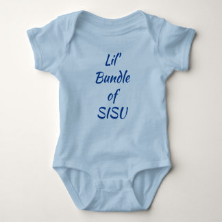 Lil' Bundle of SISU Fins Baby one-Piece (Blue) Romper