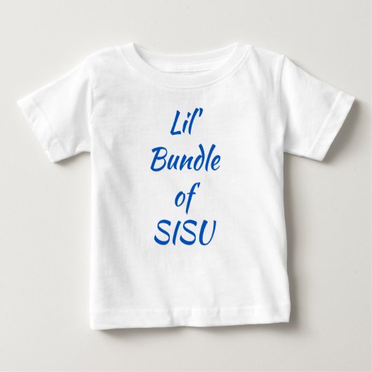 Lil' Bundle of SISU Finse Baby T-Shirt (Voorkant)